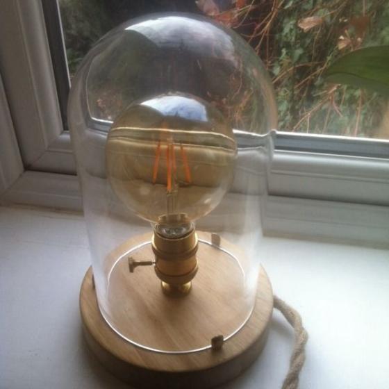Vintage ,Industrial ,Lamp (Hand Made)